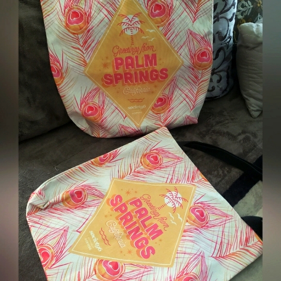 Society6 Handbags - Two NWOT Palm Springs Canvas Tote Bag